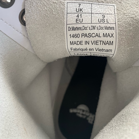 1460 PASCAL MAX LEATHER PLATFORM BOOTS US9 - Picture 2 of 5